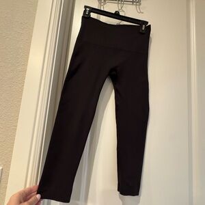 Spanx black crop leggings L - Large